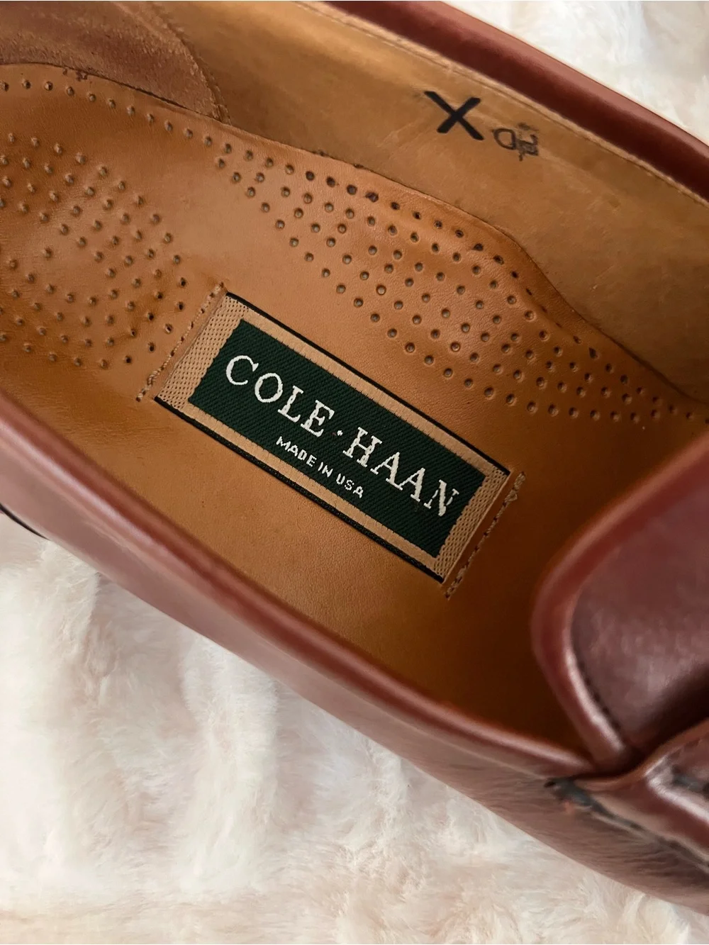 Cole Haan Vintage Mahogany Leather Bit Loafers Size 9